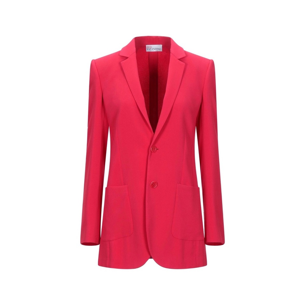 New! Rare RED VALENTINO Single-Breasted Long Blazer in Fuchsia - Picture 4 of 13